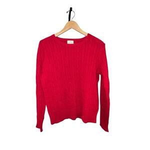 St. John’s Bay Red Long Sleeved Round neck‎ Women’s Sweater Size Large